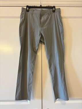 Fabletics Men's Slim Stretch Chinos - Light Gray